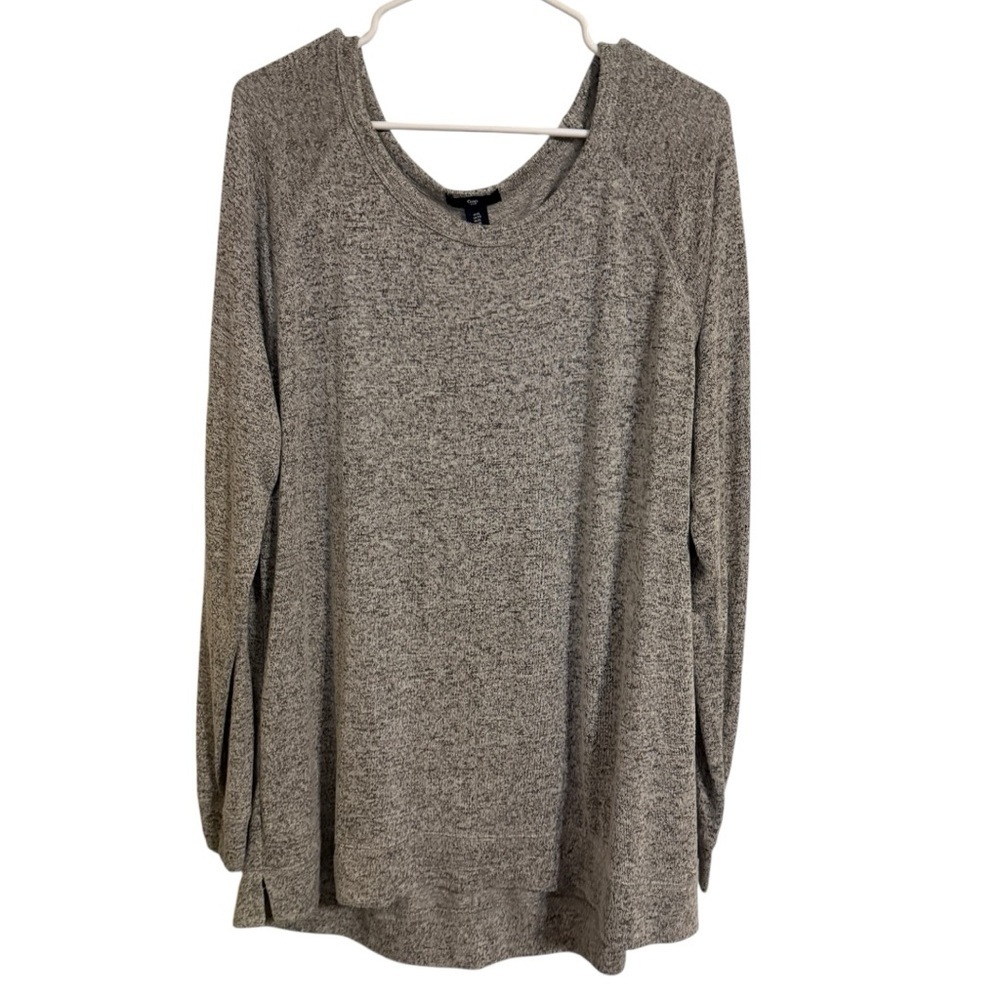 🌺GAP LONG SLEEVE HEATHER GRAY KNIT TOP